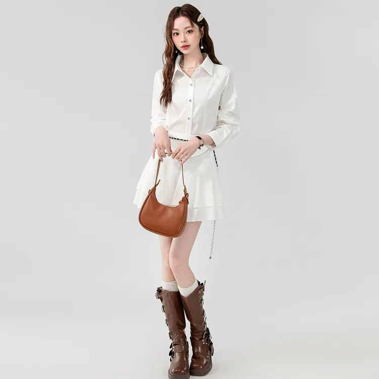 OURUOKE Two Piece Skirt Sets Women's-4