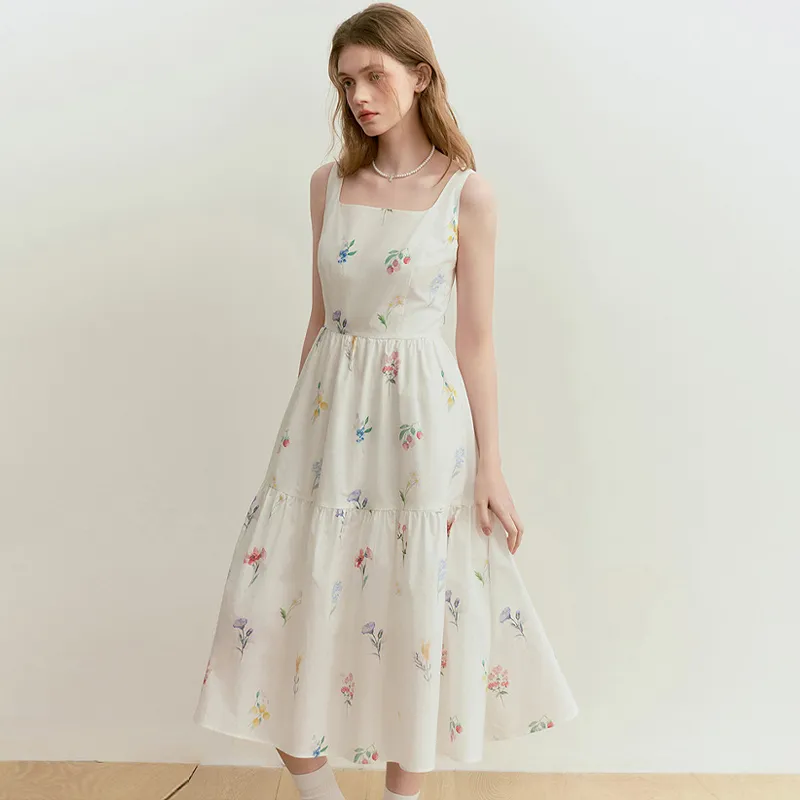 OURUOKE Sleeveless Dress Women's-3