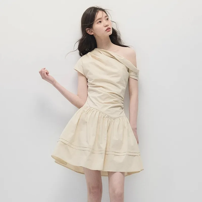 OURUOKE Short Sleeved Dress Women's-2