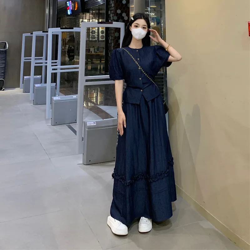 OURUOKE Two Piece Skirt Sets Women's-9