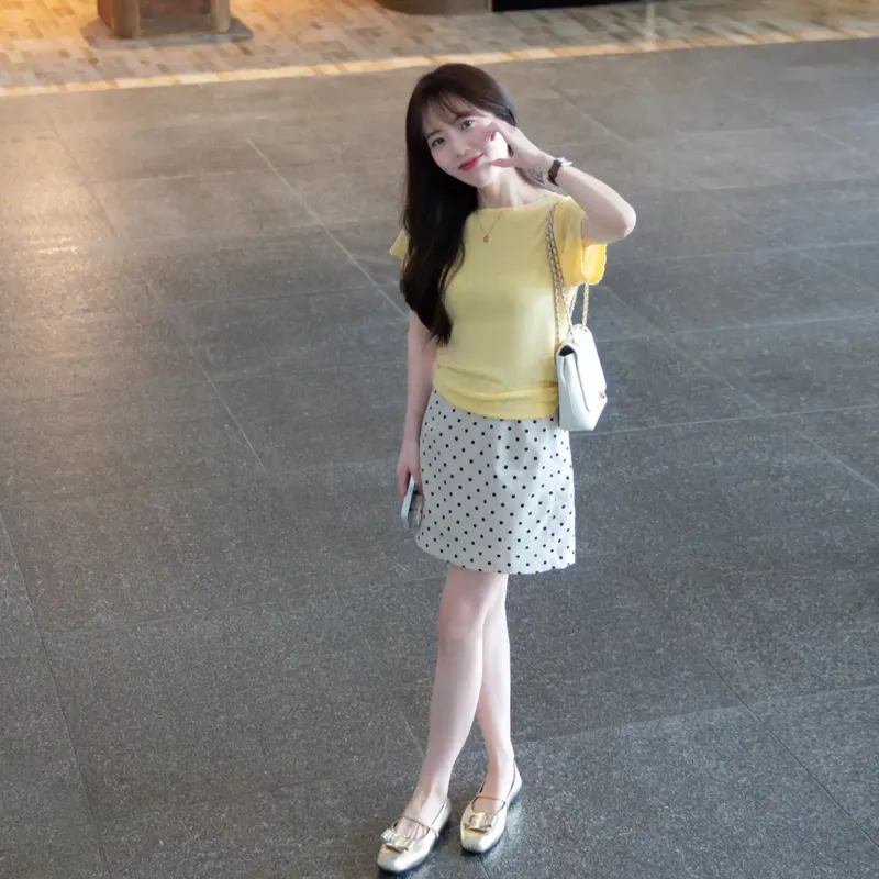 OURUOKE Two Piece Skirt Sets Women's-2