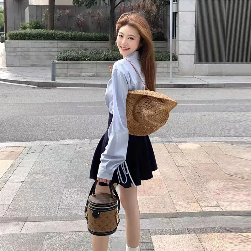 OURUOKE Two Piece Skirt Sets Women's-4