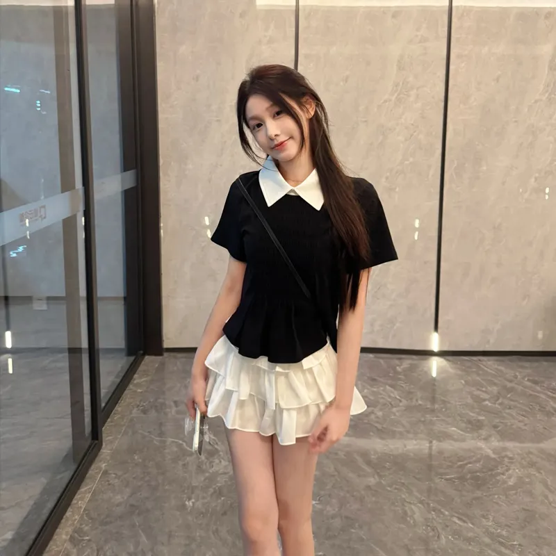 OURUOKE Two Piece Skirt Sets Women's-2