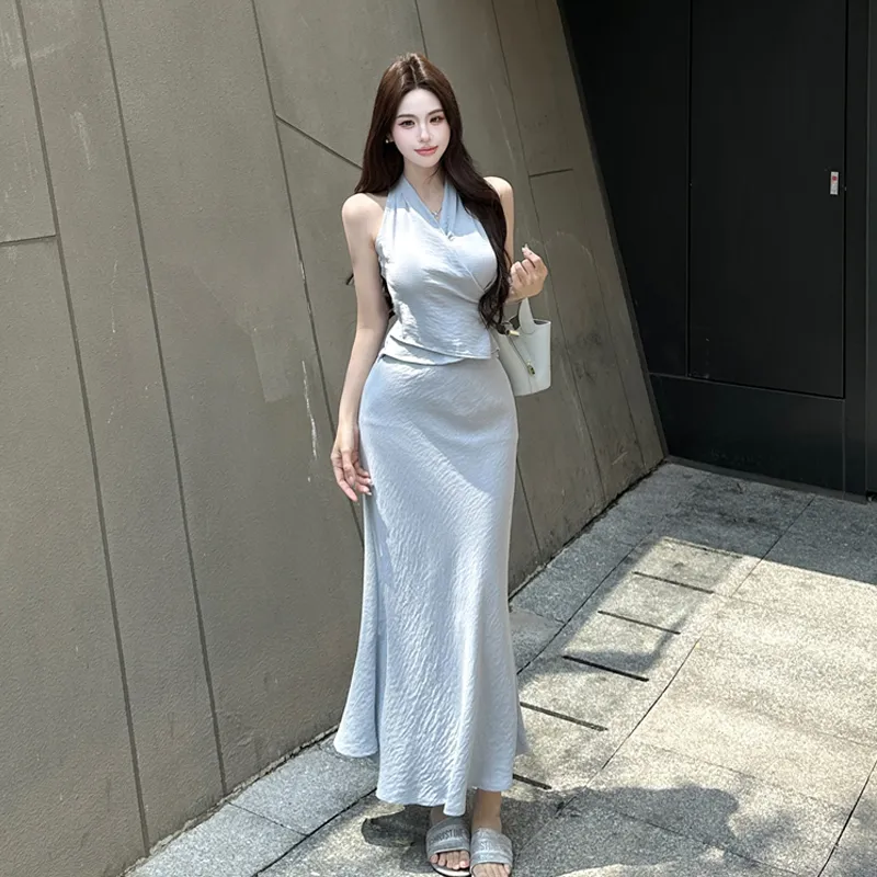 OURUOKE Two Piece Skirt Sets Women's-6