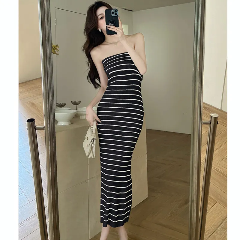 OURUOKE Sleeveless Dress Women's-10