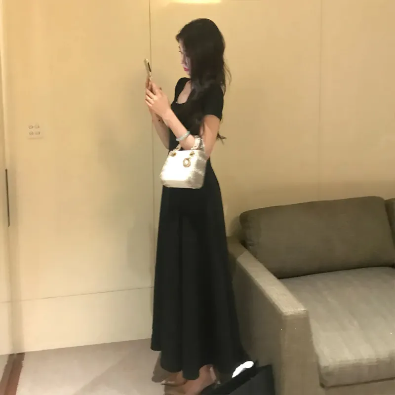 OURUOKE Short Sleeved Dress Women's-9