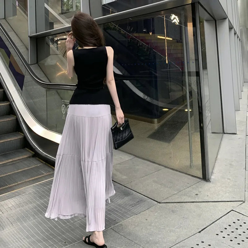 OURUOKE Two Piece Skirt Sets Women's-5