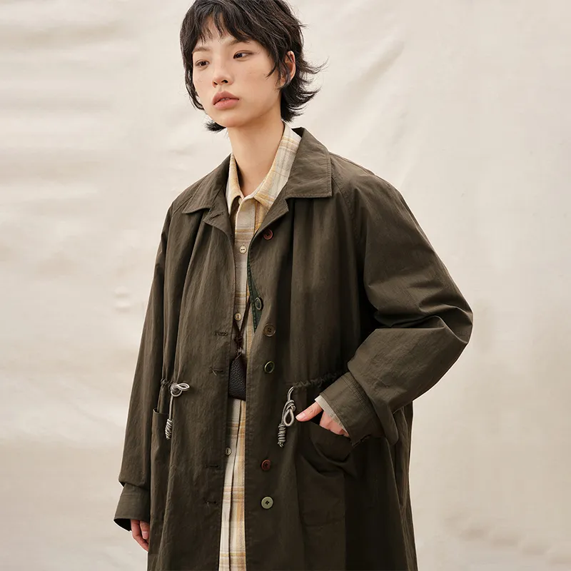 Octopus Me Trench Coats Women's-9