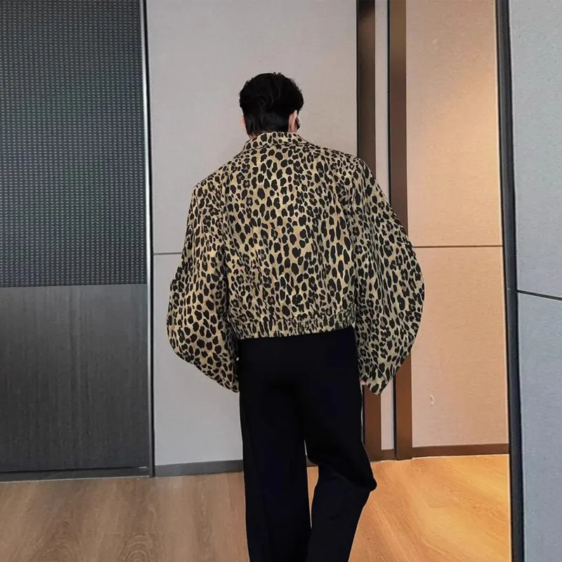 BTR Jackets Coats Unisex Leopard Print-5