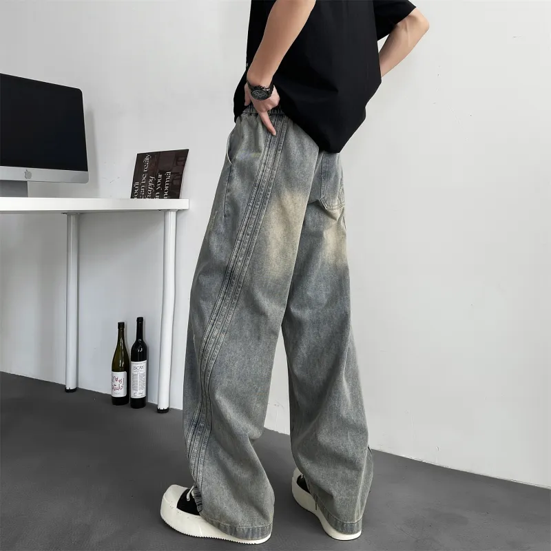 AHCN Jeans Unisex Vintage Blue-4