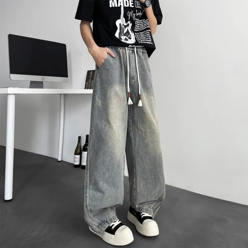 AHCN Jeans Unisex Vintage Blue-3