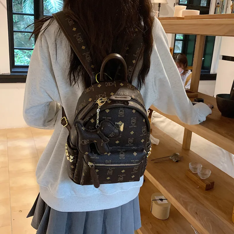 LETOO PU Backpack Medium Size Women's Multicolor-20