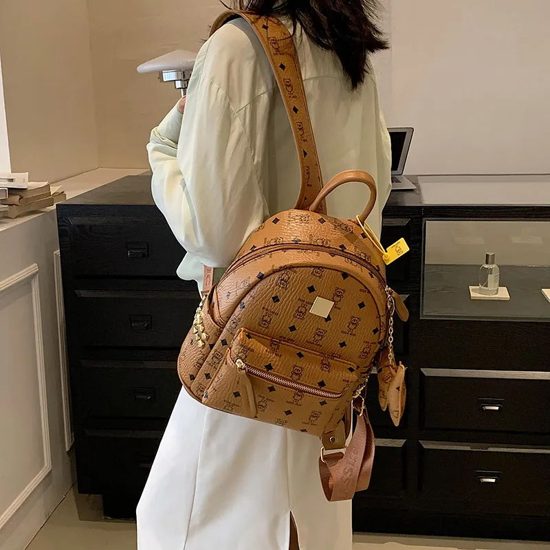 LETOO PU Backpack Medium Size Women's Multicolor-13