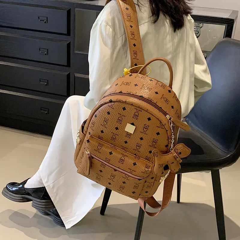 LETOO PU Backpack Medium Size Women's Multicolor-15