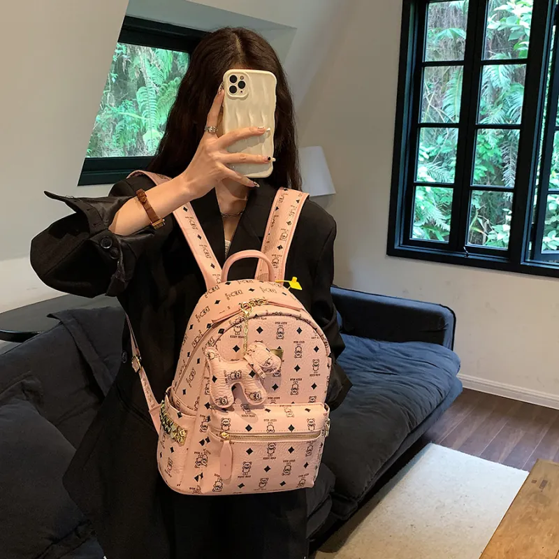 LETOO PU Backpack Medium Size Women's Multicolor-1