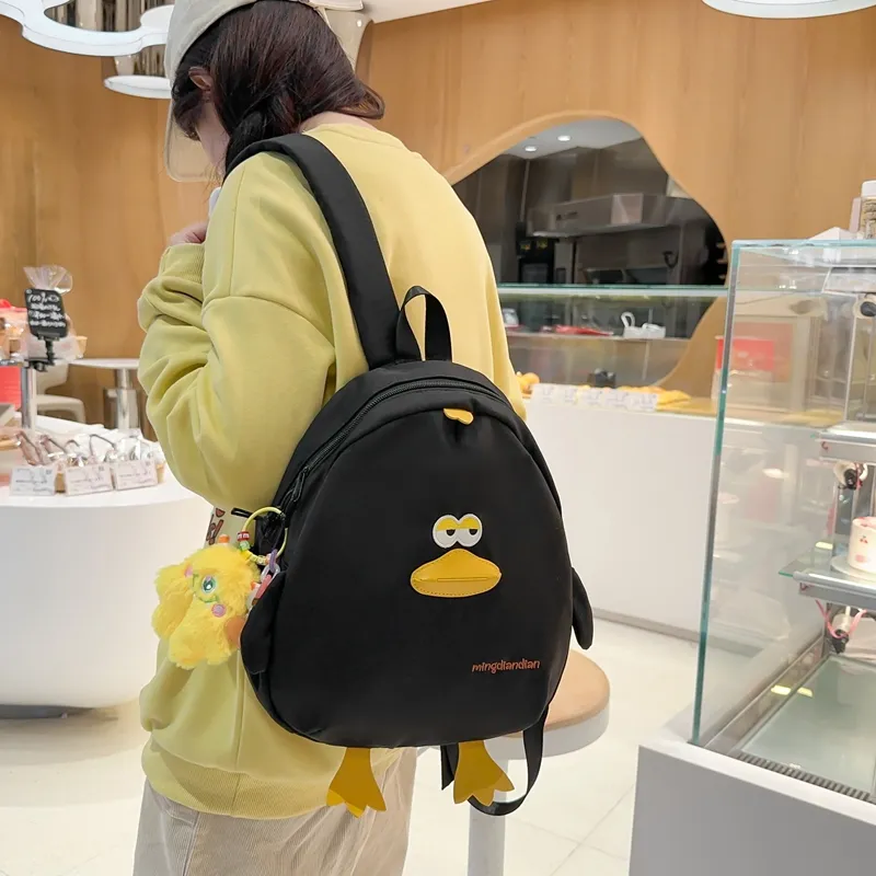 LETOO Nylon Backpack Regular Unisex Yellow/White/Black-13