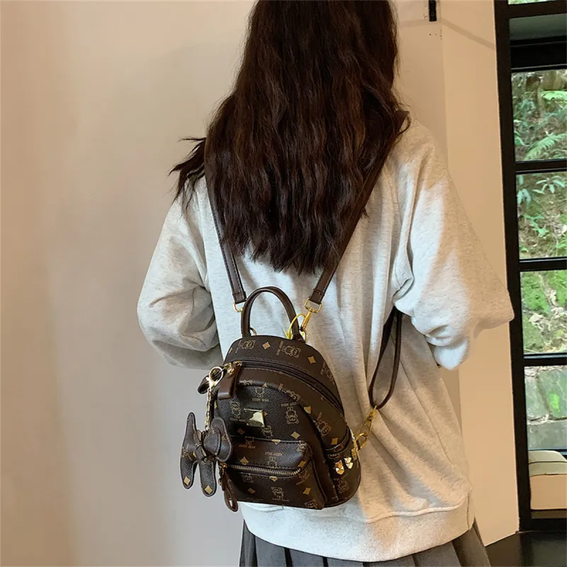 LETOO PU Backpack Medium Size Women's Multicolor-23