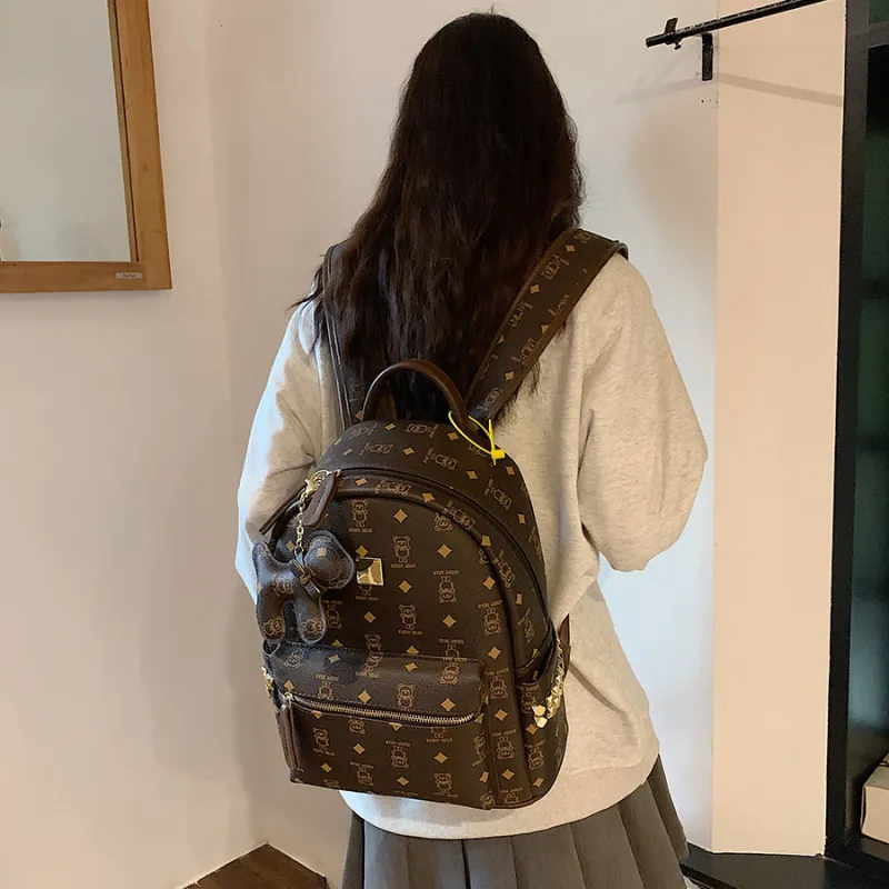 LETOO PU Backpack Medium Size Women's Multicolor-21