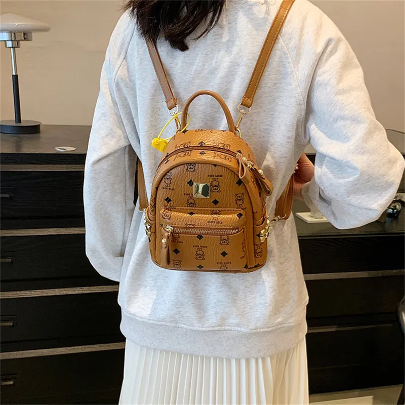 LETOO PU Backpack Medium Size Women's Multicolor-18