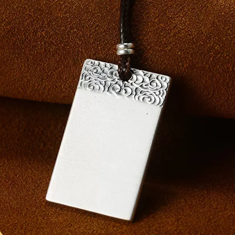 CHINA GOLD 990 Silver Necklaces Unisex-2