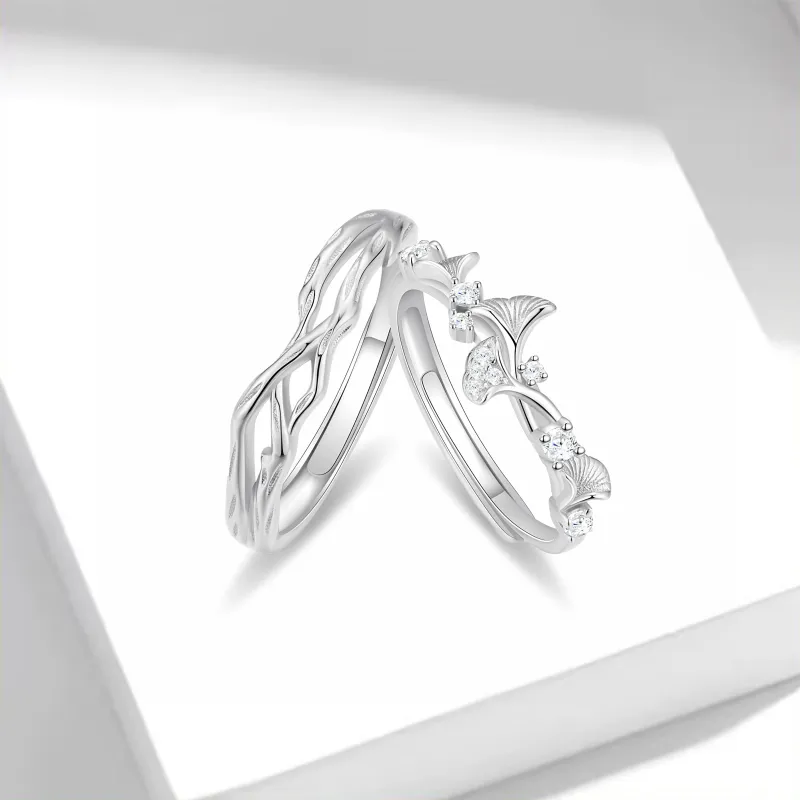 CHINA GOLD 999 Fine Silver Rings Unisex-4