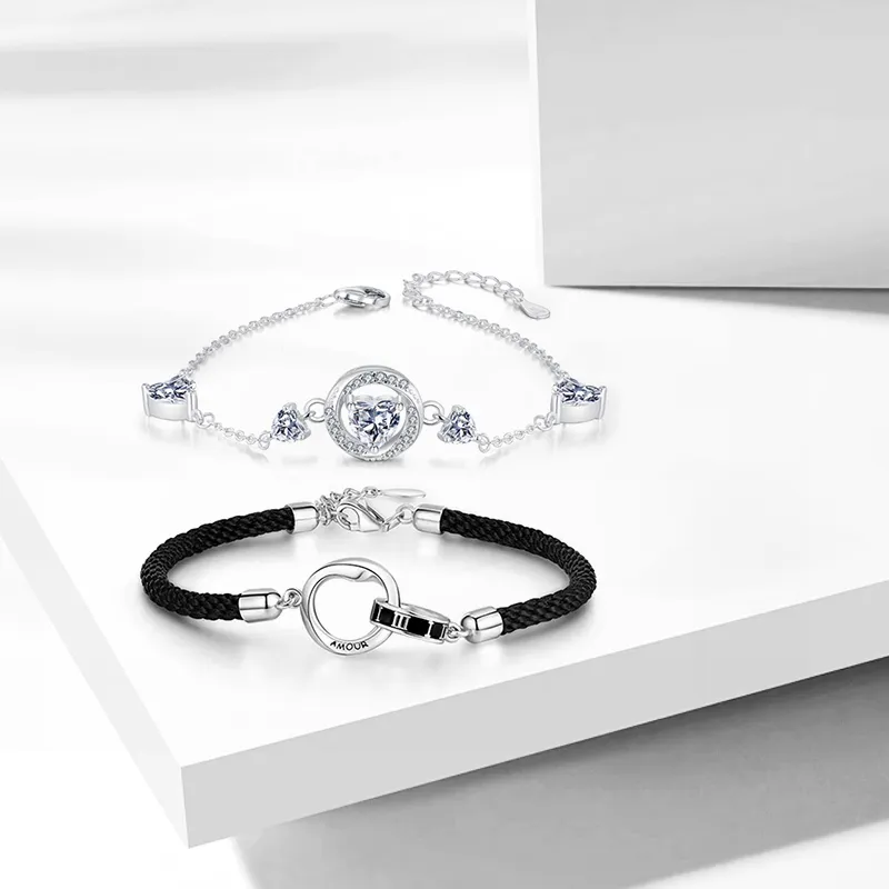 CHINA GOLD S999 Fine Silver Bracelets Women's-4