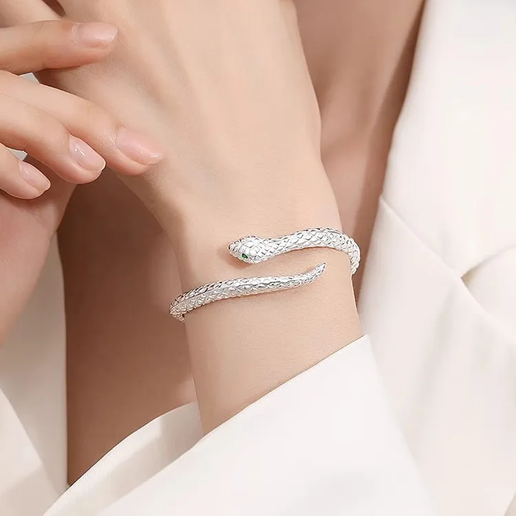 CHINA GOLD S999 Fine Silver Bangles Unisex-2