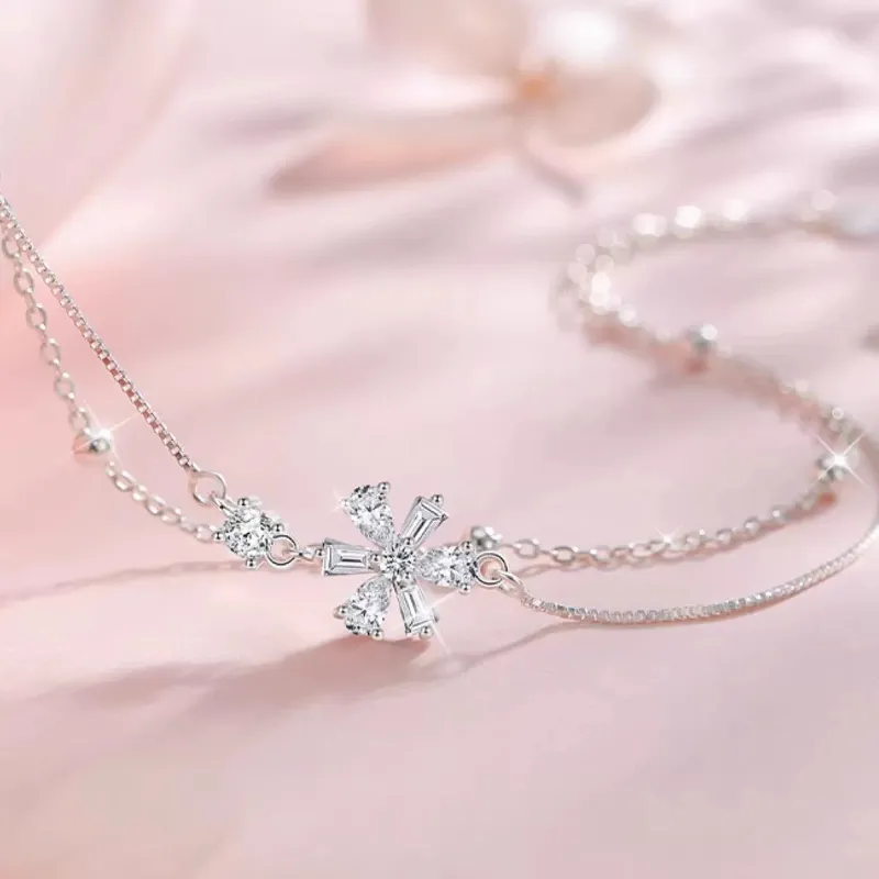 CHINA GOLD S925 Silver Bracelets Women's-2