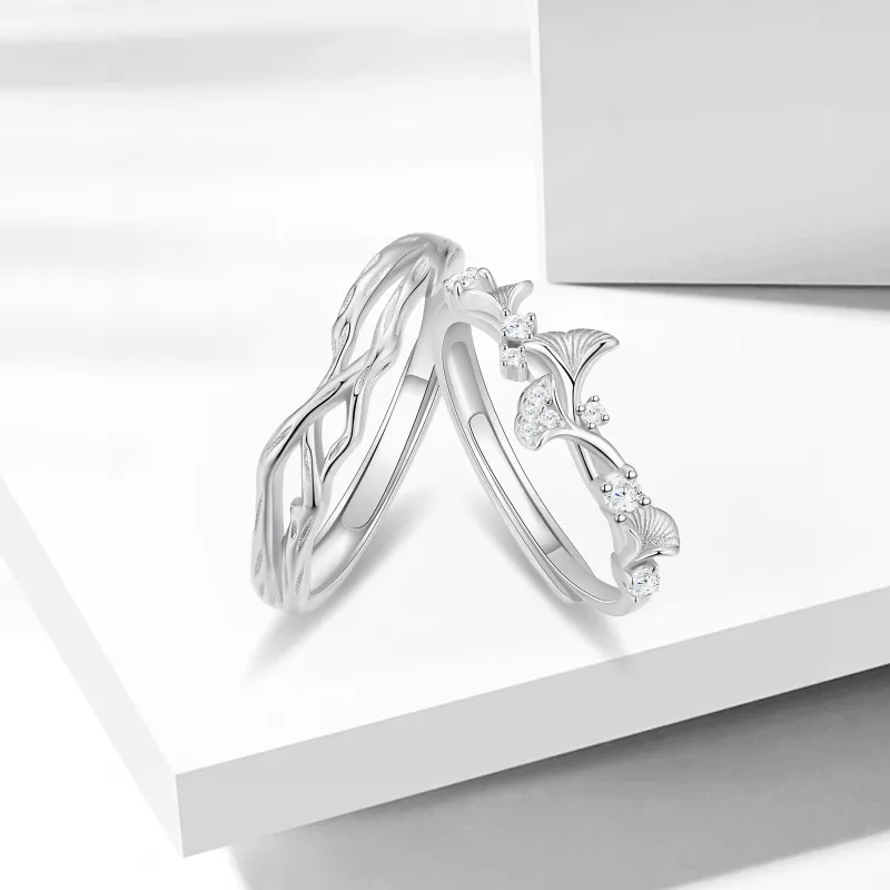 CHINA GOLD 999 Fine Silver Rings Unisex-3