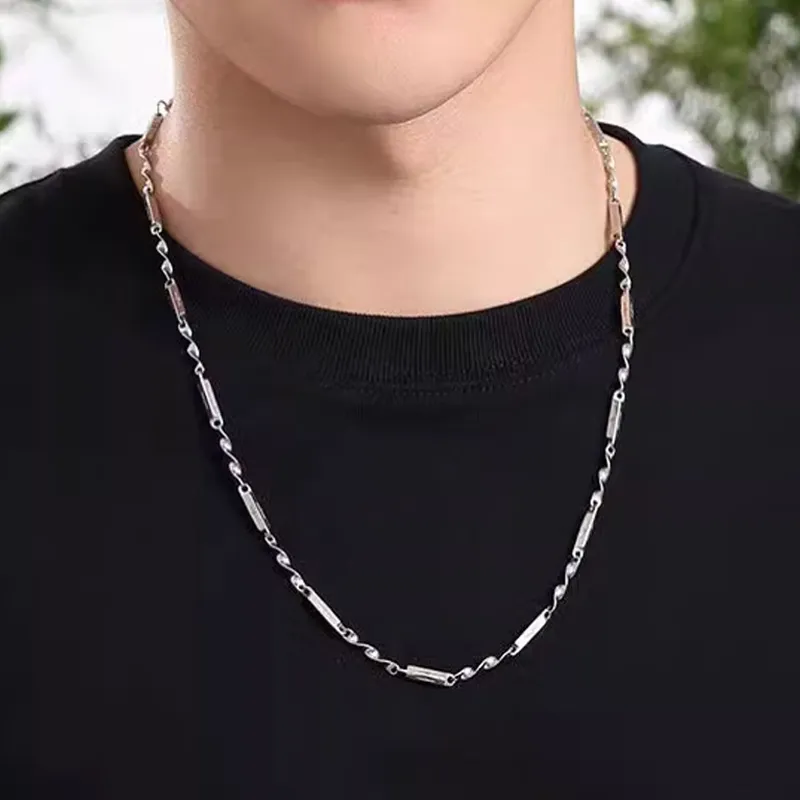 CHINA GOLD S925 Silver Necklaces Men's-1