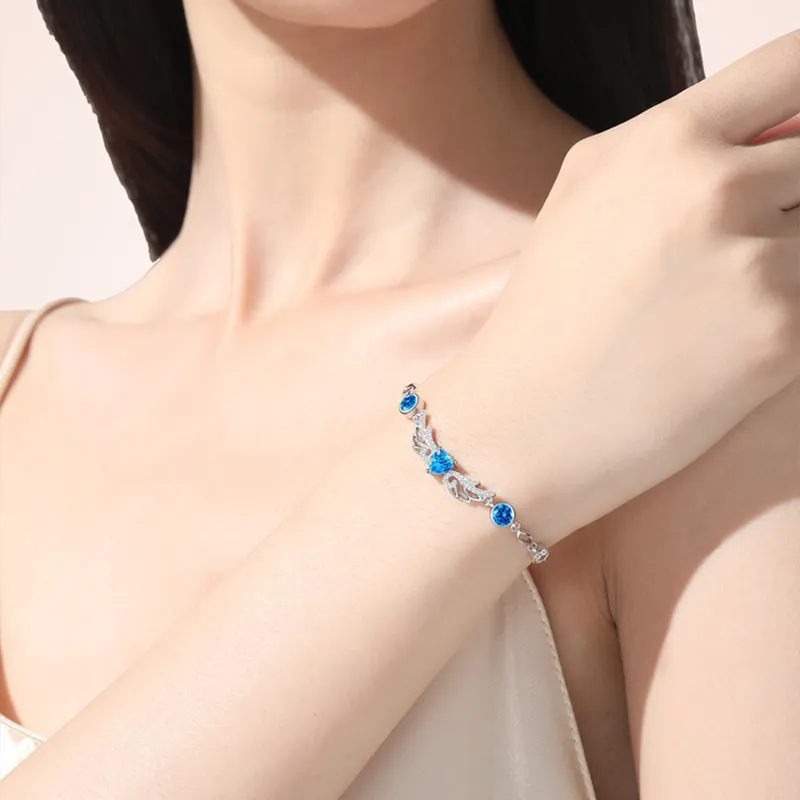 CHINA GOLD S999 Fine Silver Pure Silver Bracelets Women's-1