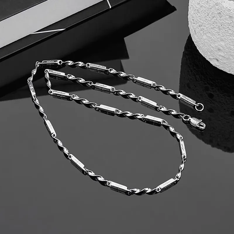 CHINA GOLD S925 Silver Necklaces Men's-2