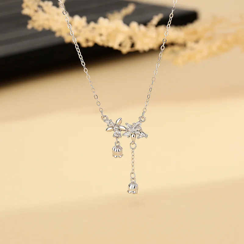 CHINA GOLD Sterling Silver Necklaces Women's-3