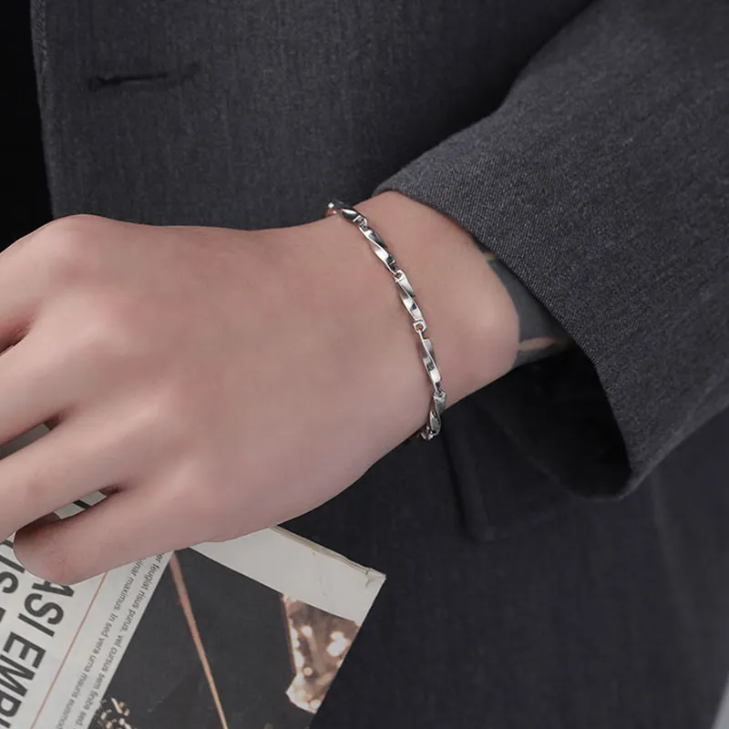 CHINA GOLD 925 Sterling Silver Bracelets Unisex-1