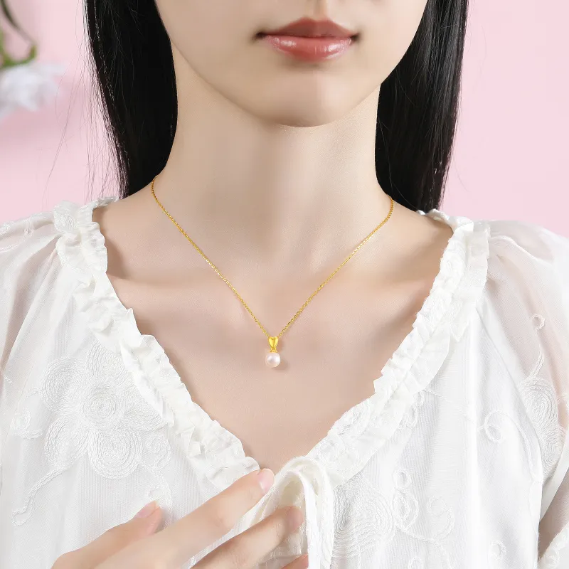 CHINA GOLD Pearl Necklaces Women's-1