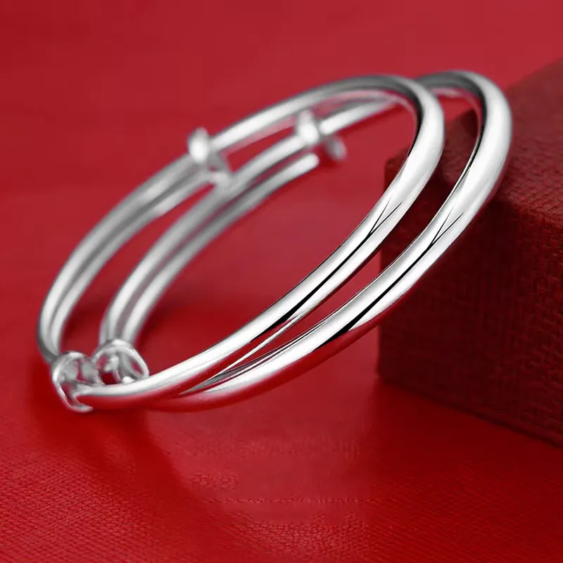 CHINA GOLD S999 Fine Silver Bangles Kids'-1