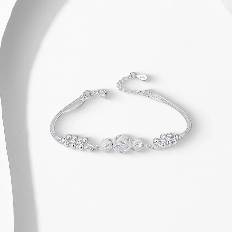 CHINA GOLD 990 Silver Pure Silver Bracelets Women's-2