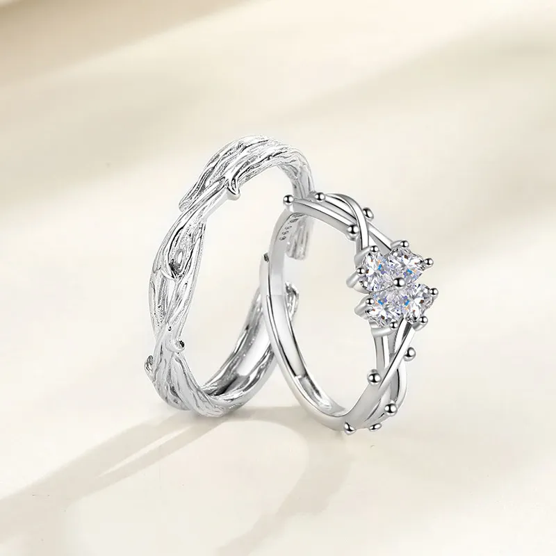 CHINA GOLD Sterling Silver Rings Unisex-3