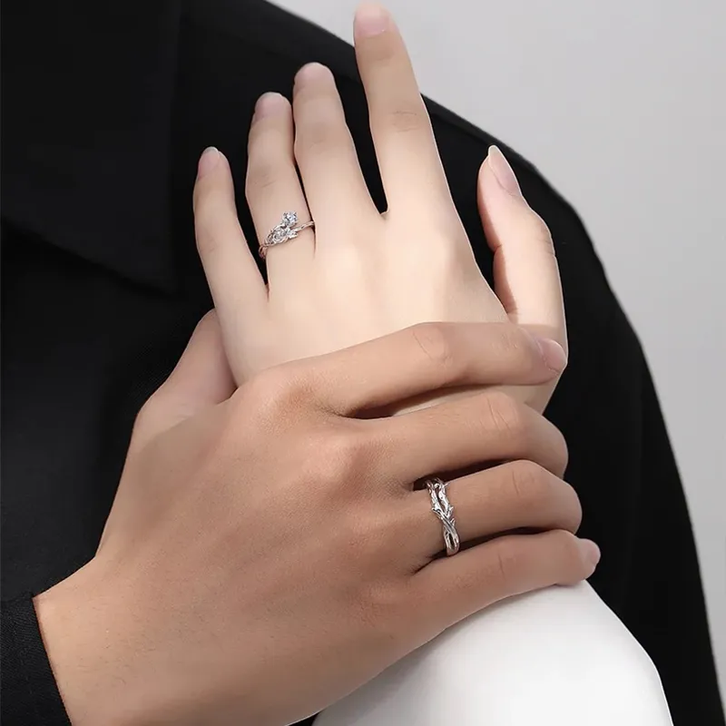 CHINA GOLD 999 Fine Silver Rings Unisex-1