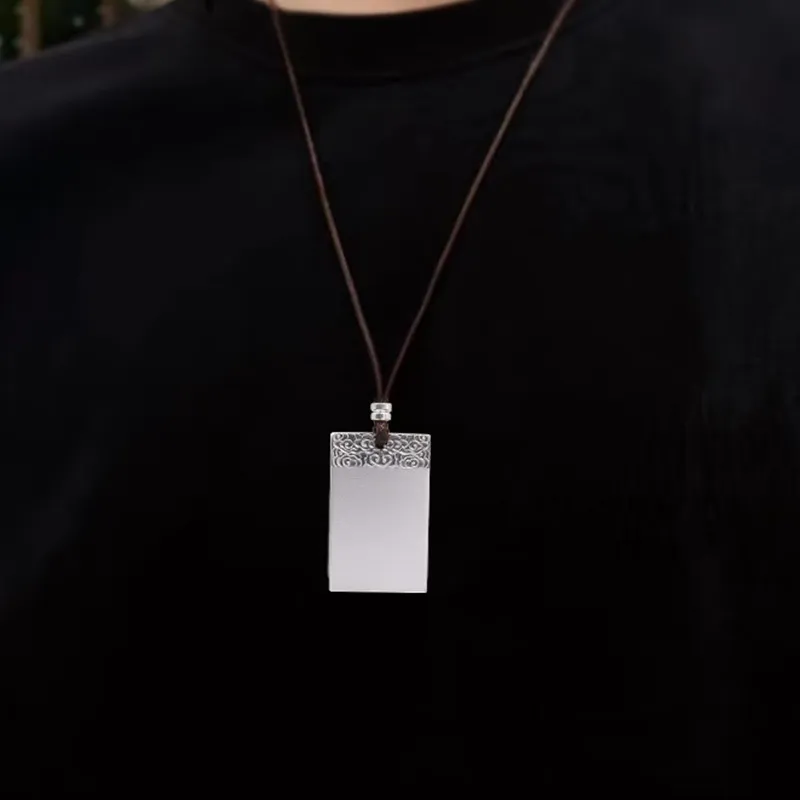 CHINA GOLD 990 Silver Necklaces Unisex-1