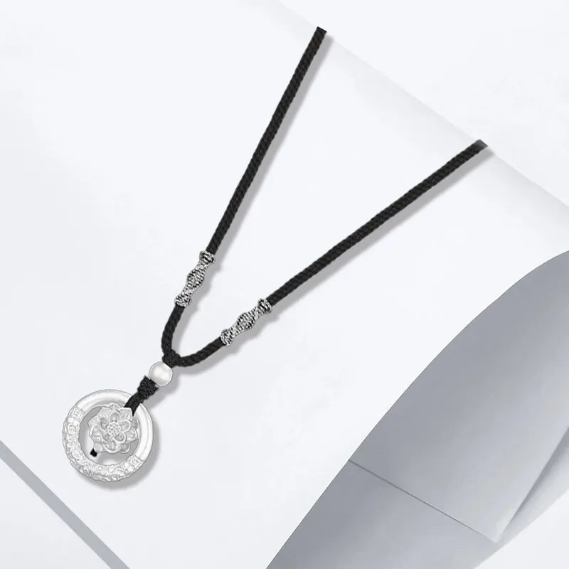 CHINA GOLD 999 Fine Silver Necklaces Women's-1