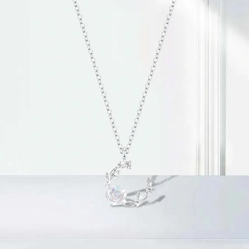 CHINA GOLD 925 Sterling Silver Necklaces Women's-2