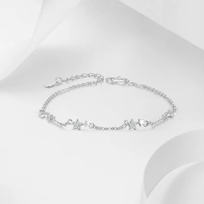 CHINA GOLD 925 Sterling Silver Bracelets Women's-2