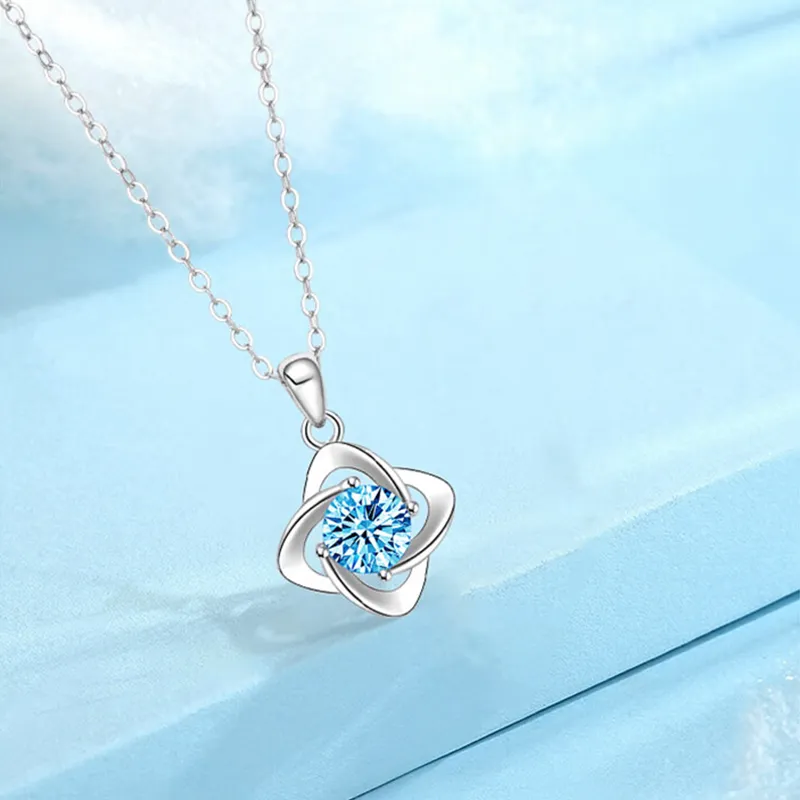CHINA GOLD S999 Fine Silver Necklaces Women's-4