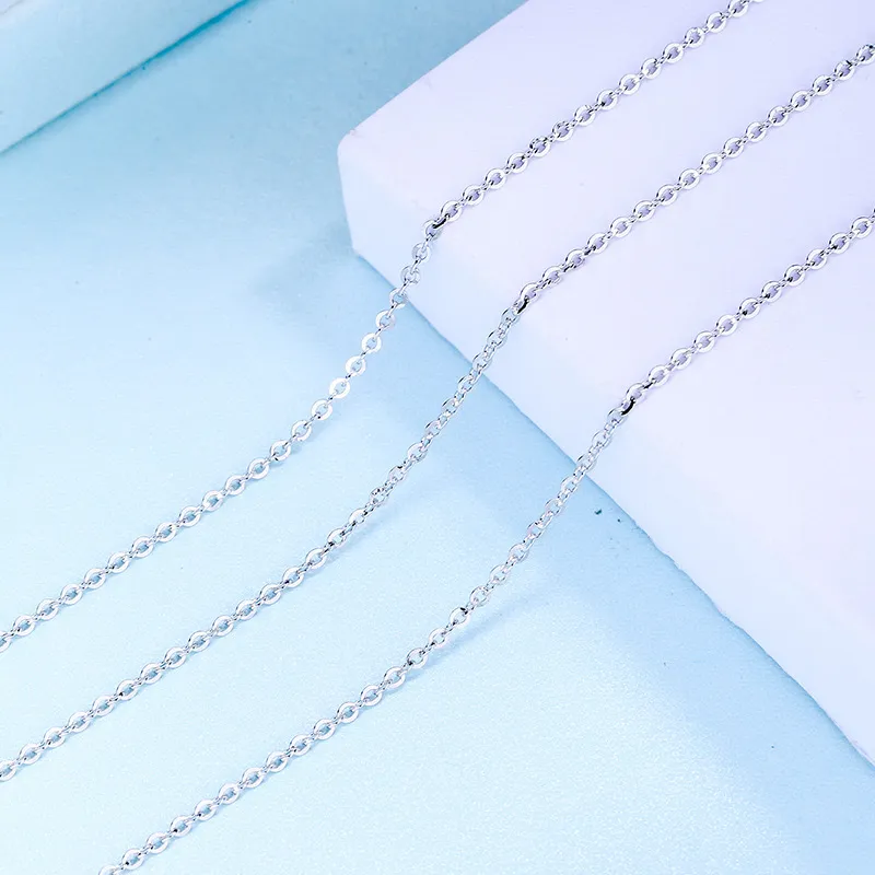 CHINA GOLD 999 Fine Silver Necklaces Women's-2