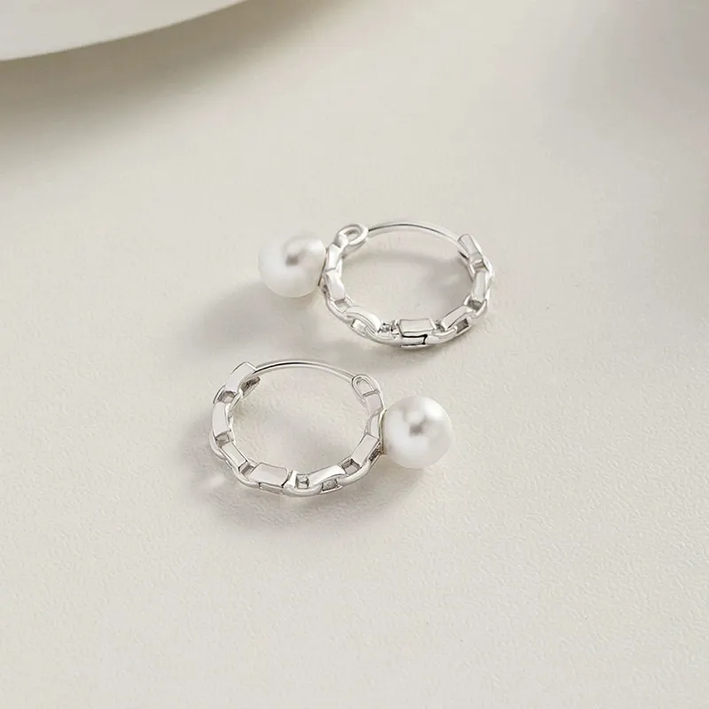 CHINA GOLD Pearl Earrings Women's-2