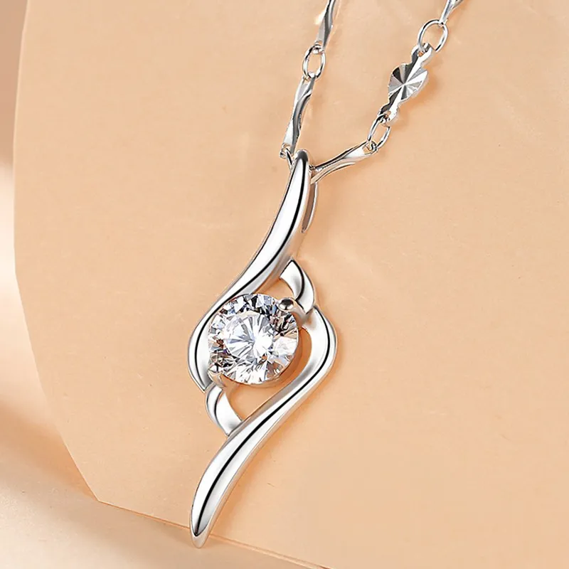 CHINA GOLD Sterling Silver Necklaces Women's-2