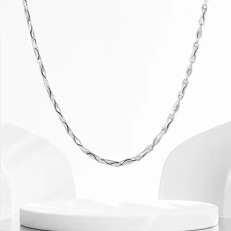 CHINA GOLD Sterling Silver Necklaces Unisex-1