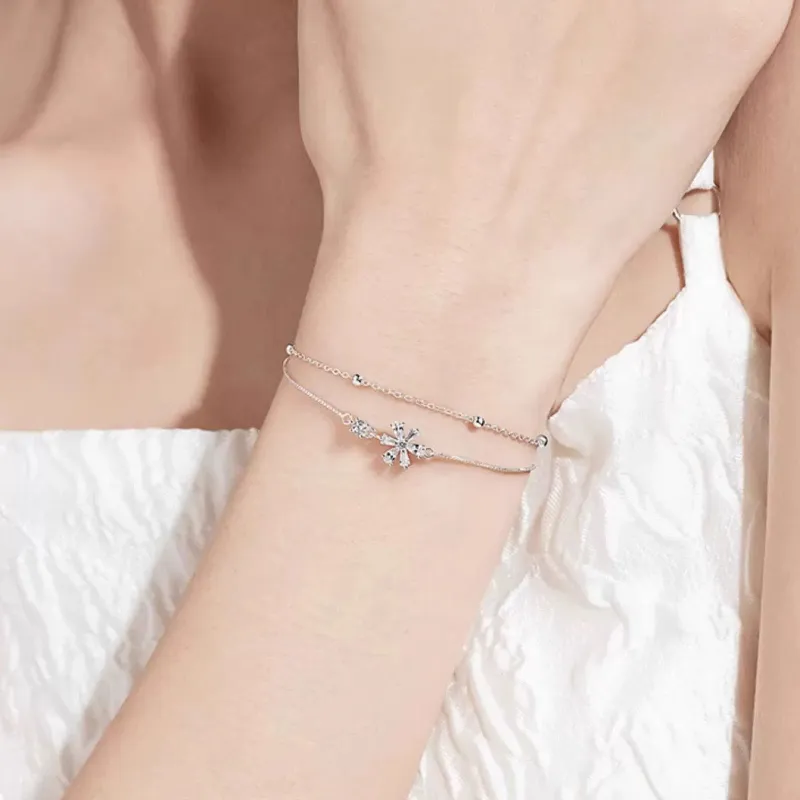 CHINA GOLD S925 Silver Bracelets Women's-1