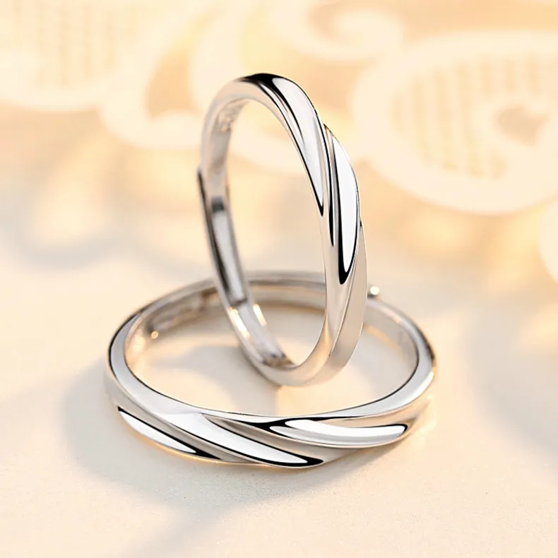 CHINA GOLD 999 Fine Silver Rings Unisex-3
